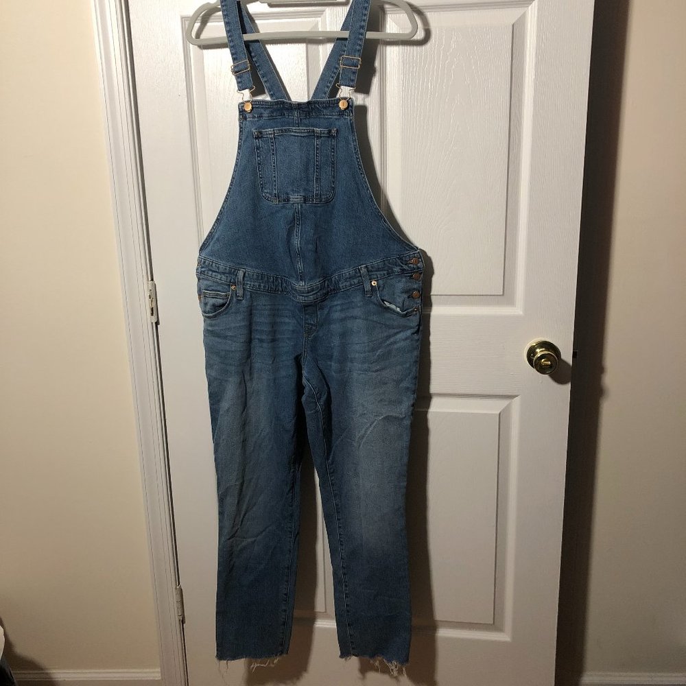 Isabel  Maternity  jeans overall bib, size 8